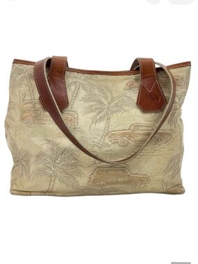 Brahmin Vintage Copacabana Bag Purse OS Tan/Brown